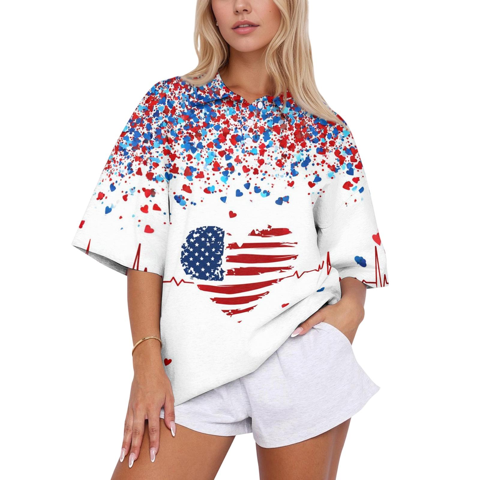 Loose Fit Women s Polo Shirt Short Sleeve Casual Top with Printed Statue of Liberty and City Skyline Design for Everyday Wear M белый
Loose Fit Women s Polo Shirt Short Sleeve Casual Top with Printed Statue of Liberty and City Skyline Design for Everyday Wear M белый