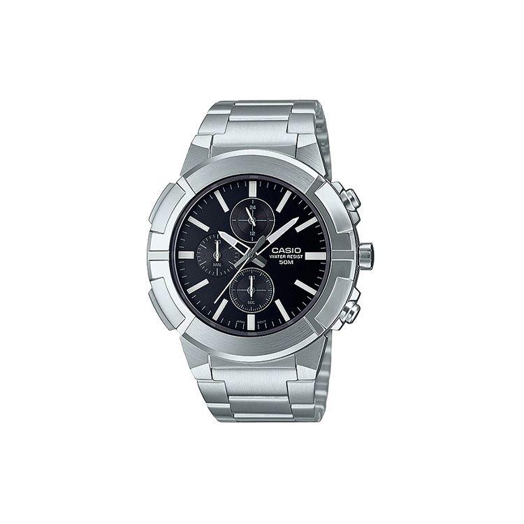 Casio Standard Series Retro Sports Quartz Watch Stainless Steel Band Men watches Black MTP-E501D-1AV Silver Watch Case
Casio Standard Series Retro Sports Quartz Watch Stainless Steel Band Men watches Black MTP-E501D-1AV Silver Watch Case