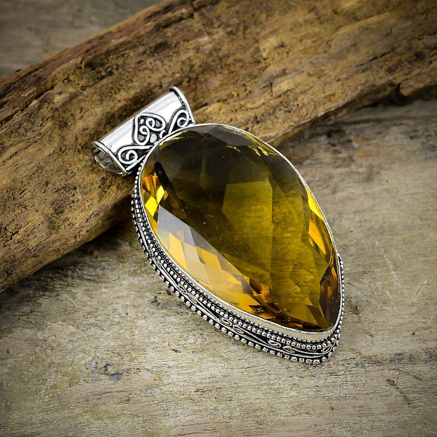 Citrine Gemstone Handmade 925 Sterling Silver Jewelry Pendant 2.17 M-139
Citrine Gemstone Handmade 925 Sterling Silver Jewelry Pendant 2.17 M-139