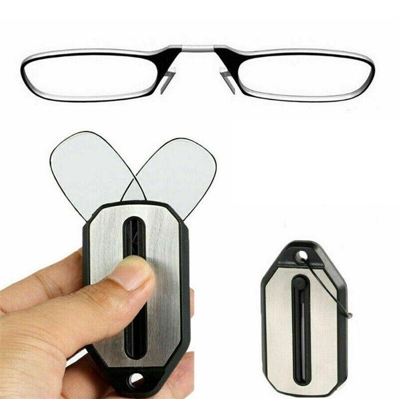 Legless Mini Nose Clip Presbyopic Reading Glasses On A Key Ring +1 +1.5 +2 +2.5 +3 +3.5 +4 Strengths Portable Keychain Reading Glasses for The Elderly +4.00 синій
Legless Mini Nose Clip Presbyopic Reading Glasses On A Key Ring +1 +1.5 +2 +2.5 +3 +3.5 +4 Strengths Portable Keychain Reading Glasses for The Elderly +4.00 синій