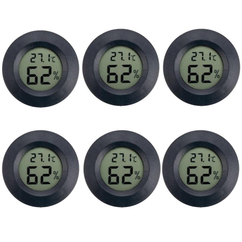 6~10pcs Mini Hygrometer Thermometer Fahrenheit or Celsius Meter Digital LCD Monitor Indoor Room Round Humidity Temperature Gauge Black 6pcs
6~10pcs Mini Hygrometer Thermometer Fahrenheit or Celsius Meter Digital LCD Monitor Indoor Room Round Humidity Temperature Gauge Black 6pcs