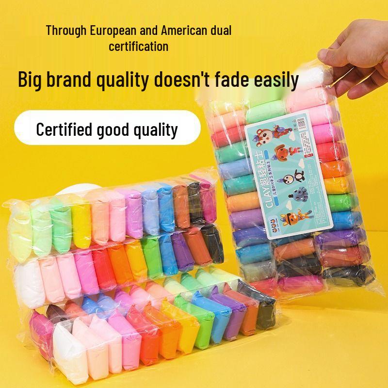 24-Color Ultra-Light Kindergarten Clay Set - Safe, Handmade DIY Plasticine for Kids
24-Color Ultra-Light Kindergarten Clay Set - Safe, Handmade DIY Plasticine for Kids