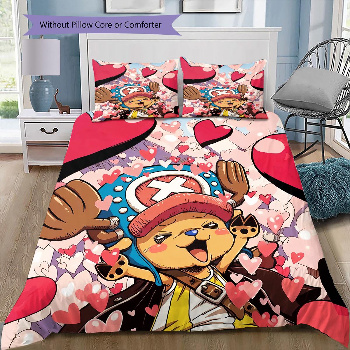 Cute Chopper Bedding Set, 1 Duvet Cover & 2 Pillowcases, Cozy Home Use, Great Gift for One Piece Fans 135x200cm
Cute Chopper Bedding Set, 1 Duvet Cover & 2 Pillowcases, Cozy Home Use, Great Gift for One Piece Fans 135x200cm