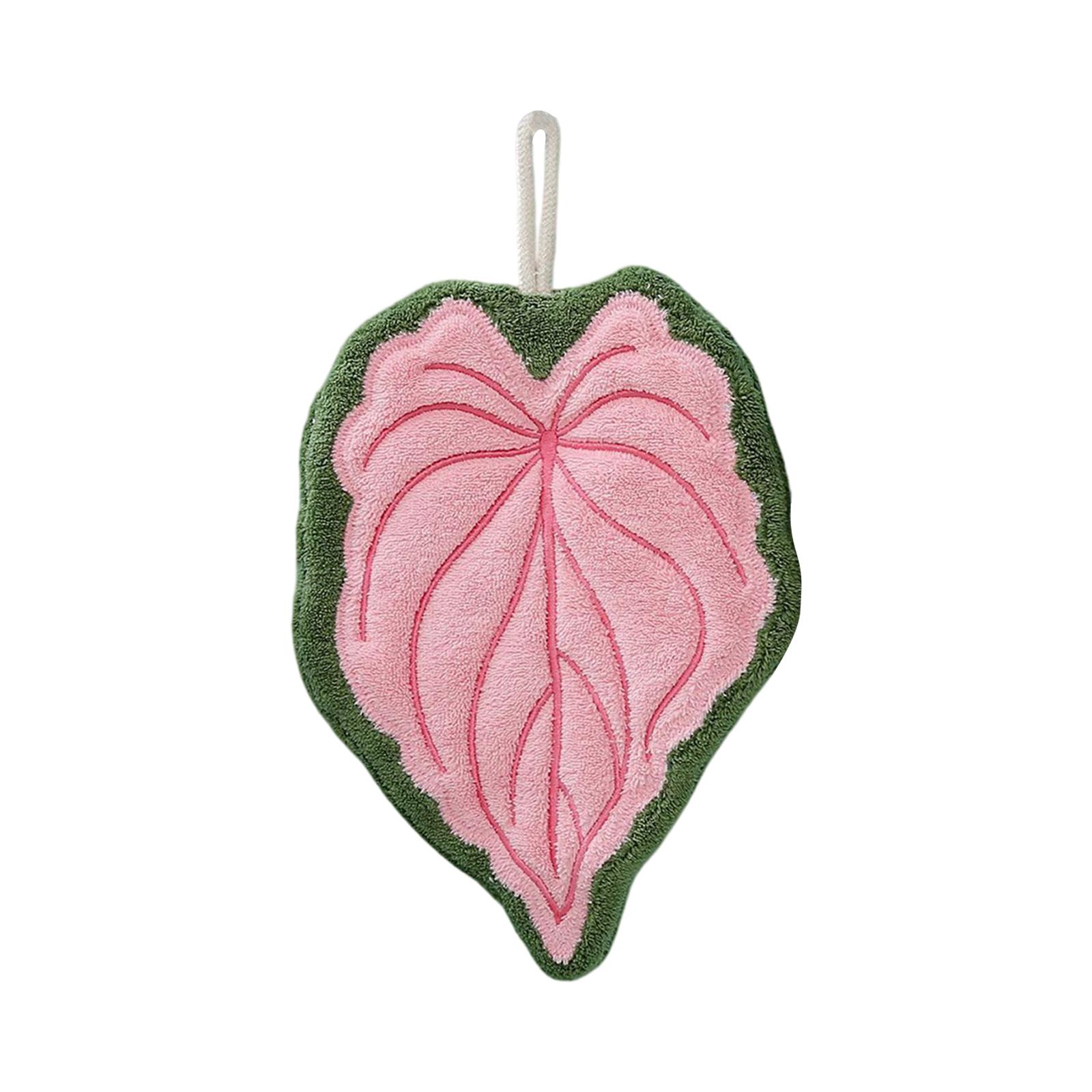 Coral Fleece Hand Towel Leaf Shape Soft Absorbent Hanging Kitchen Bathroom Cleaning Cloth Durable Material One Size рожевий
Coral Fleece Hand Towel Leaf Shape Soft Absorbent Hanging Kitchen Bathroom Cleaning Cloth Durable Material One Size рожевий