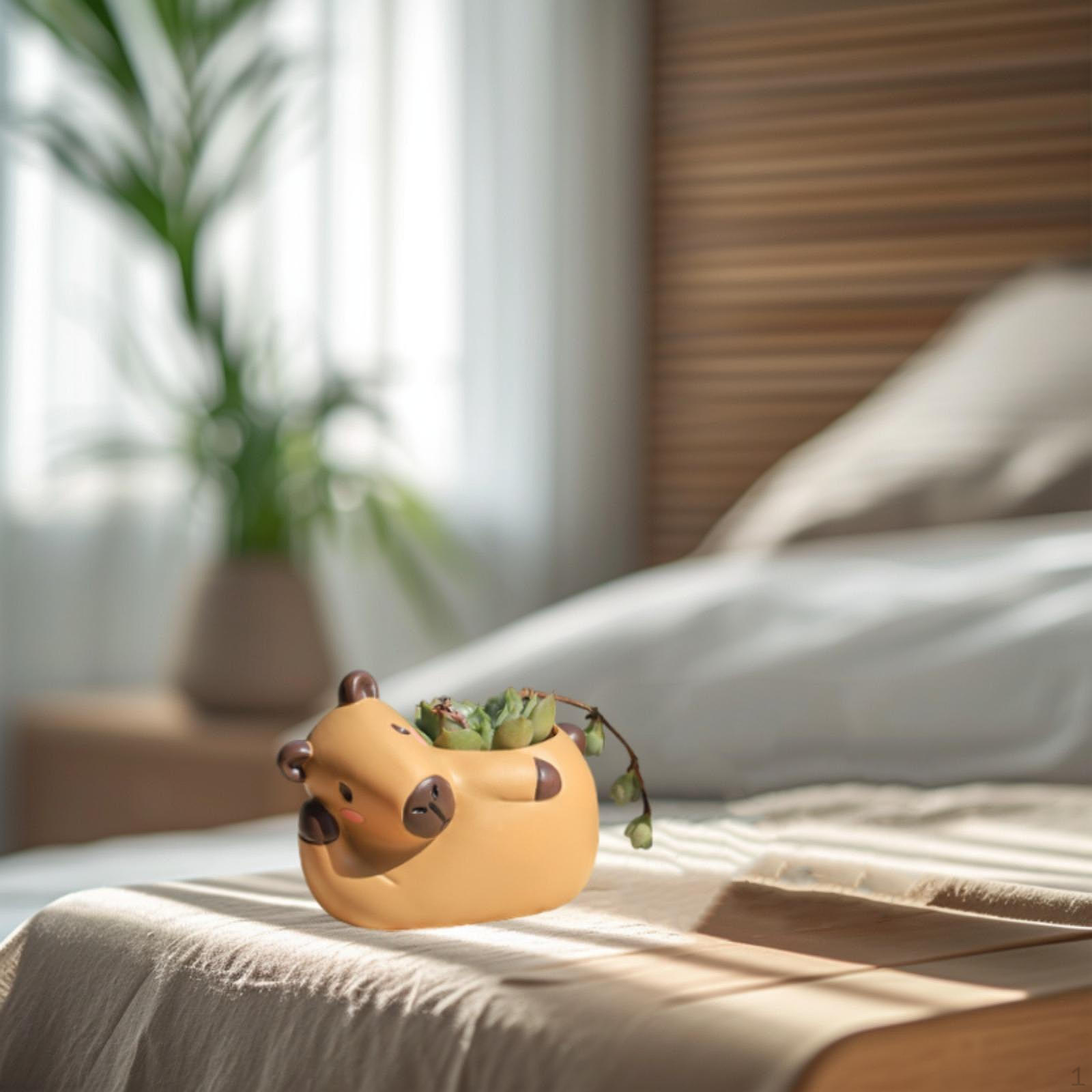 Маленький цветочный горшок капибара, цветочный горшок для животных, смоляной цветочный горшок, настольный декоративный для офиса Side Lying
Маленький цветочный горшок капибара, цветочный горшок для животных, смоляной цветочный горшок, настольный декоративный для офиса Side Lying