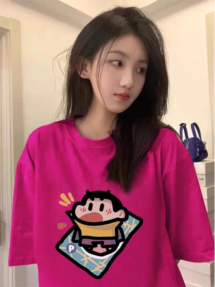 American retro summer new crayon small new printing short-sleeved men and women couples loose casual versatile t-shirt top M (recommended 40-52.5kg )
American retro summer new crayon small new printing short-sleeved men and women couples loose casual versatile t-shirt top M (recommended 40-52.5kg )