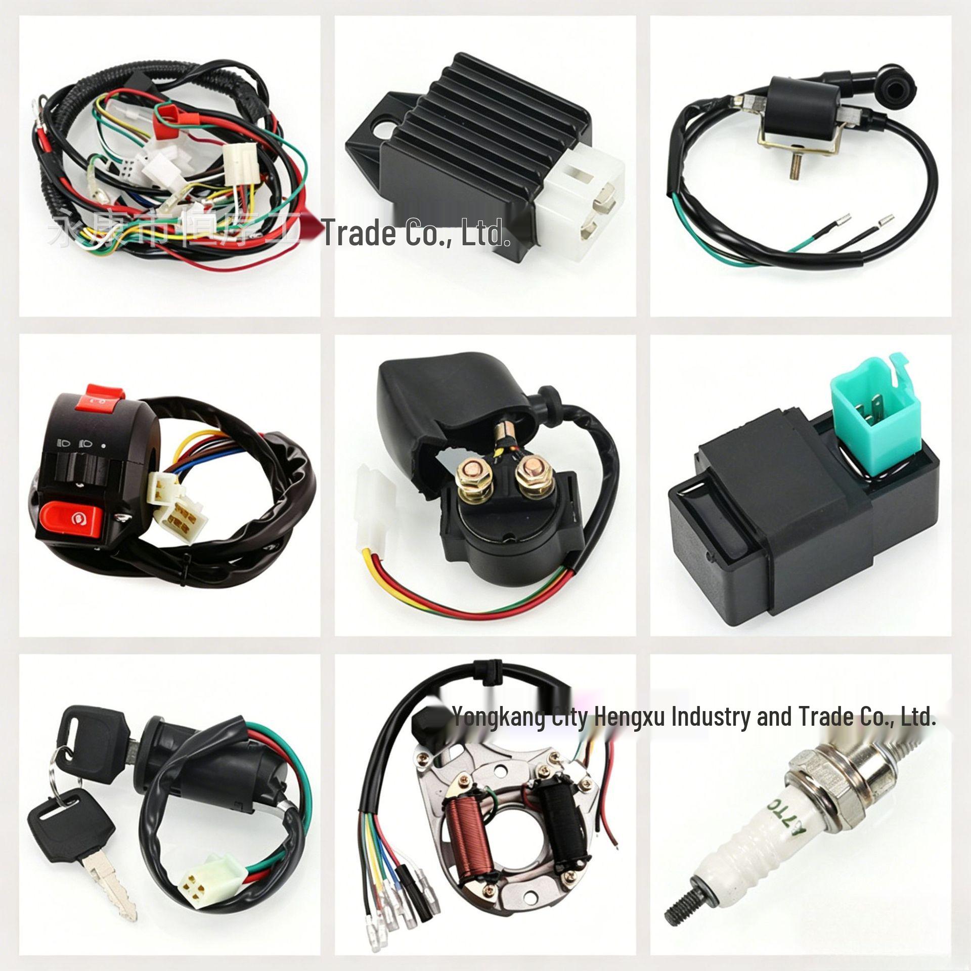 ATV Off-Road Motorcycle Wiring Harness Set 50-110cc with DY100 Coil and CDI Igniter
ATV Off-Road Motorcycle Wiring Harness Set 50-110cc with DY100 Coil and CDI Igniter