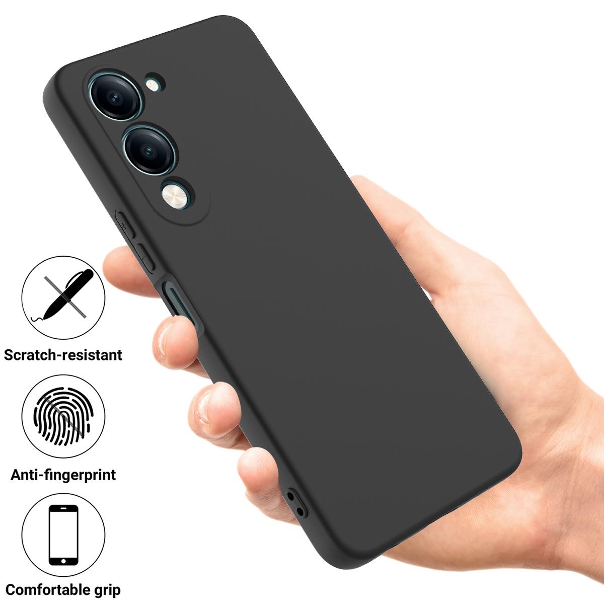 For vivo Y29s 5G/vivo Y04 4G Liquid Silicone Case Phone Back Cover with Hand Strap Black
For vivo Y29s 5G/vivo Y04 4G Liquid Silicone Case Phone Back Cover with Hand Strap Black