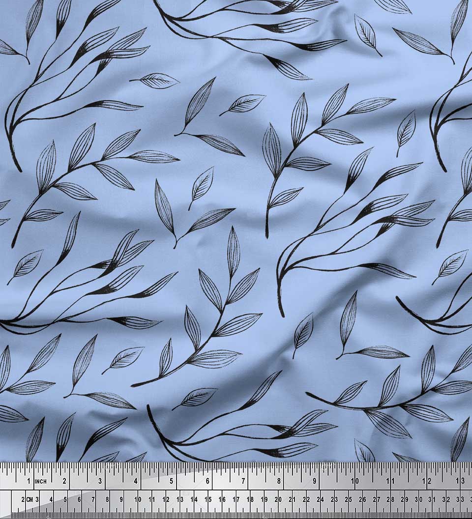 Soimoi Blue Poly Crepe Fabric Curry Leaves Decor Fabric Printed metre 42 Inch 42 Inch Wide - Poly Crepe синій
Soimoi Blue Poly Crepe Fabric Curry Leaves Decor Fabric Printed metre 42 Inch 42 Inch Wide - Poly Crepe синій