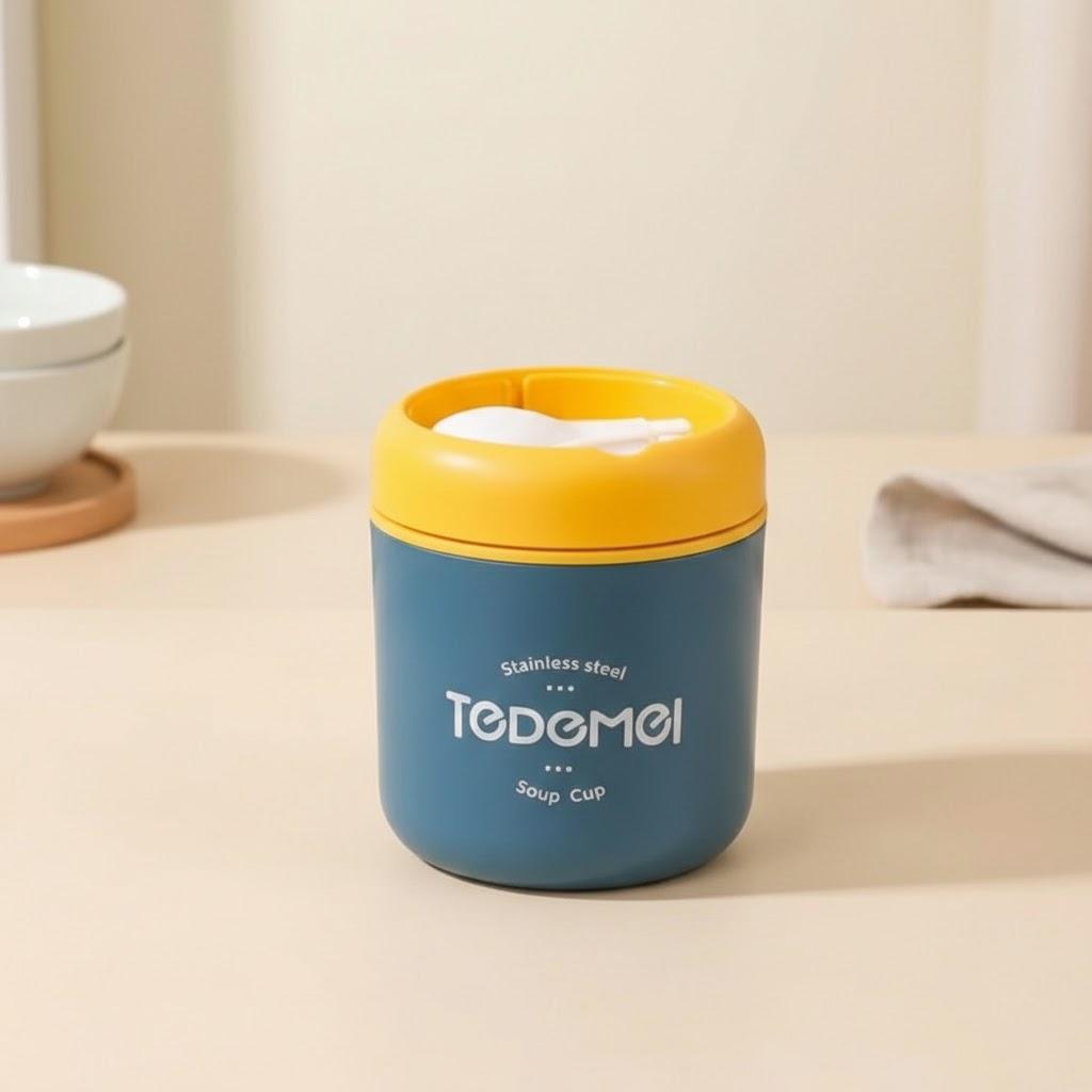 Portable Outdoor 530ml Insulated Stainless Steel Soup Mug with Lid and Spoon Travel Kitchen Utensils синій
Portable Outdoor 530ml Insulated Stainless Steel Soup Mug with Lid and Spoon Travel Kitchen Utensils синій
