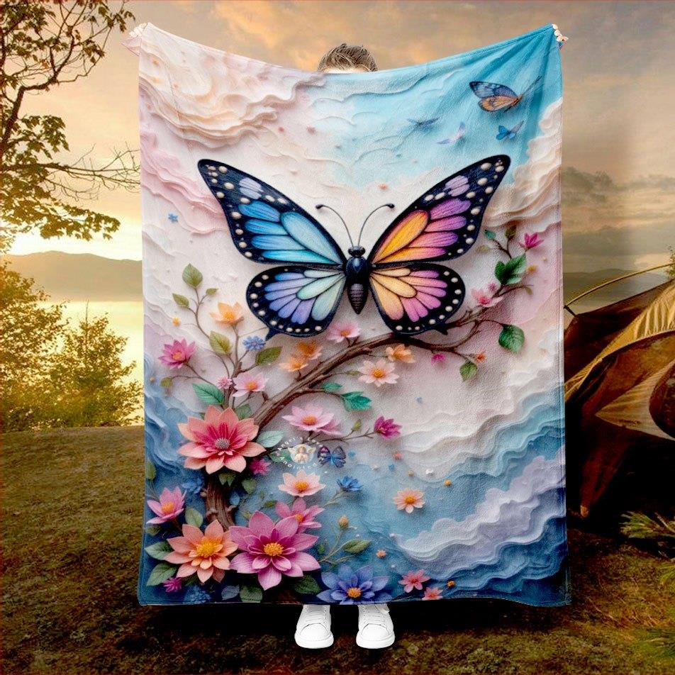 Exquisite retro butterfly pattern Flannel printed blanket suitable for all seasons suitable for living room office sofa travel 75x90cm
Exquisite retro butterfly pattern Flannel printed blanket suitable for all seasons suitable for living room office sofa travel 75x90cm