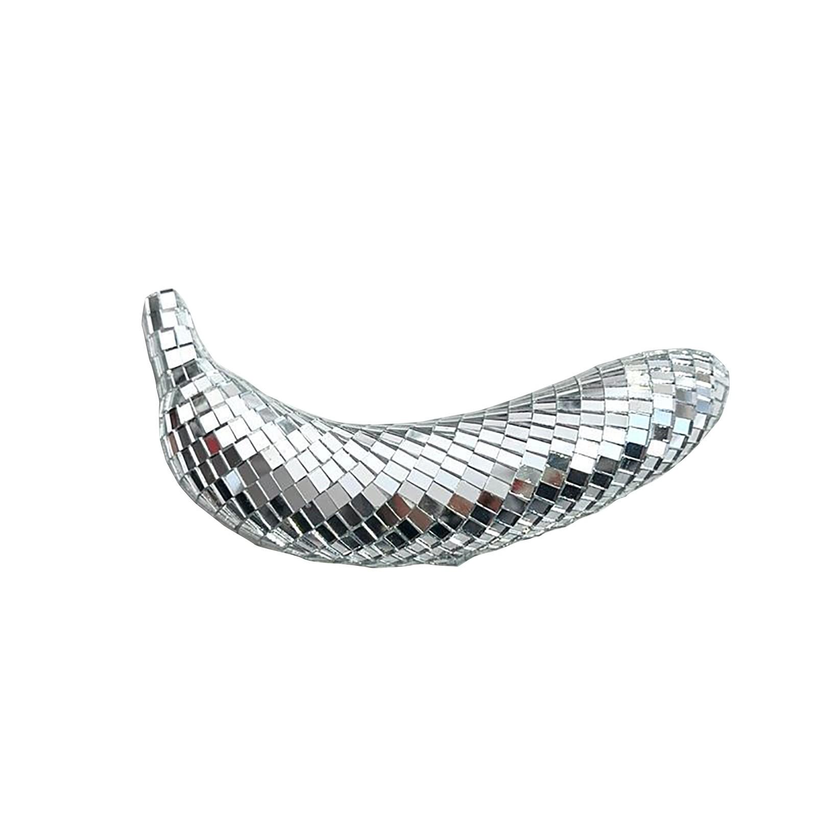 Mirror Mosaic Banana Ornament Tabletop Fruit Decoration Modern Geometric Sculpture for Home Office Display One Size срібний
Mirror Mosaic Banana Ornament Tabletop Fruit Decoration Modern Geometric Sculpture for Home Office Display One Size срібний