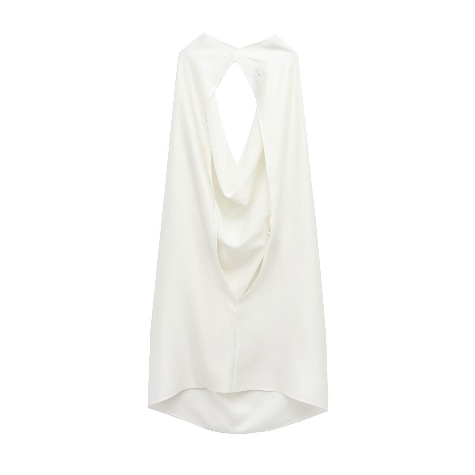 Spring High-End White Halter Neck Sleeveless Camisole with Pure Desire Design Extra Small
Spring High-End White Halter Neck Sleeveless Camisole with Pure Desire Design Extra Small