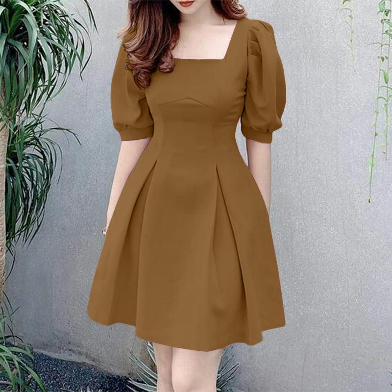 ZANZEA Женское летнее повседневное пляжное короткое платье с коротким рукавом коричневый
ZANZEA Женское летнее повседневное пляжное короткое платье с коротким рукавом коричневый