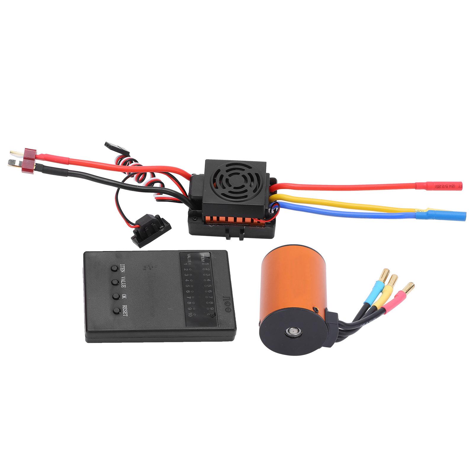 Waterproof 3650 3500KV Brushless Motor 60A ESC Programming Card Combo Set for 18 110 RC Car
Waterproof 3650 3500KV Brushless Motor 60A ESC Programming Card Combo Set for 18 110 RC Car