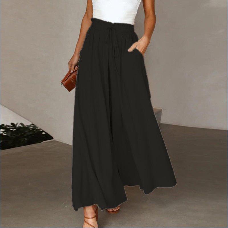 Casual Wide-Leg Cotton Linen Pants for Women - Slimming, Versatile, Plus Size, Spring/Summer Long Straight-Leg Design XL чорний
Casual Wide-Leg Cotton Linen Pants for Women - Slimming, Versatile, Plus Size, Spring/Summer Long Straight-Leg Design XL чорний