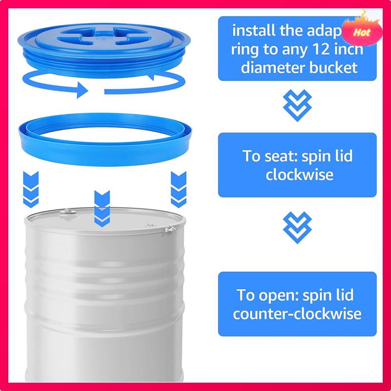2 Pieces 5 Gallon Leak-Proof Bucket Lid Plastic Storage Buckets Screw Seal Lids Screw Pail Lid Pet Food Storage синій
2 Pieces 5 Gallon Leak-Proof Bucket Lid Plastic Storage Buckets Screw Seal Lids Screw Pail Lid Pet Food Storage синій
