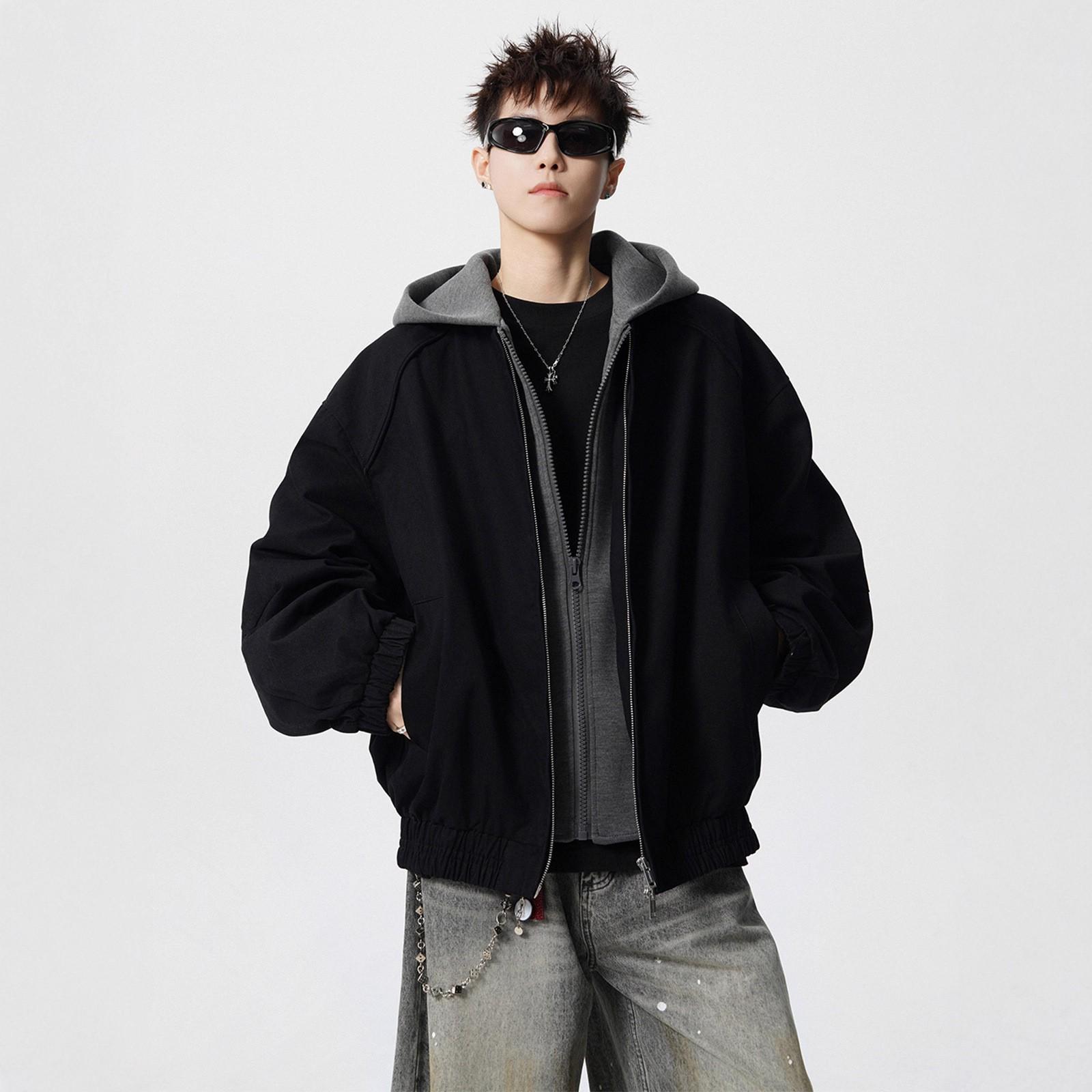 Men s Autumn/Winter Deconstructed Cotton Jacket, Faux Two-Piece, Street Hip-Hop Style, Outdoor Hooded Top L
Men s Autumn/Winter Deconstructed Cotton Jacket, Faux Two-Piece, Street Hip-Hop Style, Outdoor Hooded Top L
