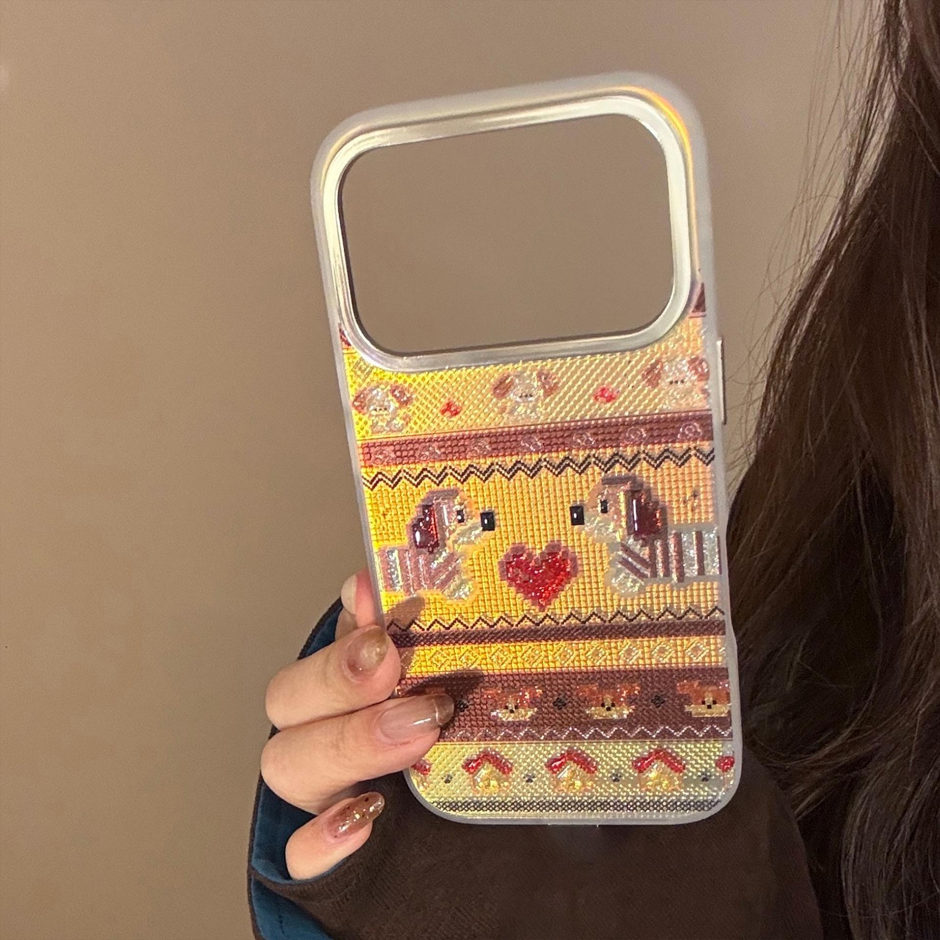 Embossed Glitter Fair Isle Puppy iPhone 17 Pro Max Case with Lanyard, Electroplated Hard Design 16 Pro
Embossed Glitter Fair Isle Puppy iPhone 17 Pro Max Case with Lanyard, Electroplated Hard Design 16 Pro