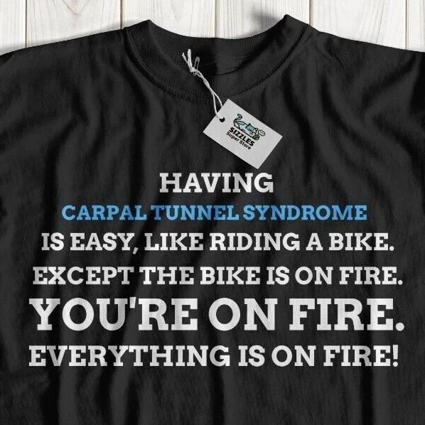 Unisex Carpal Tunnel Syndrome T-Shirt CTS Injured Wrist Surgery Get Well Soon M
Unisex Carpal Tunnel Syndrome T-Shirt CTS Injured Wrist Surgery Get Well Soon M