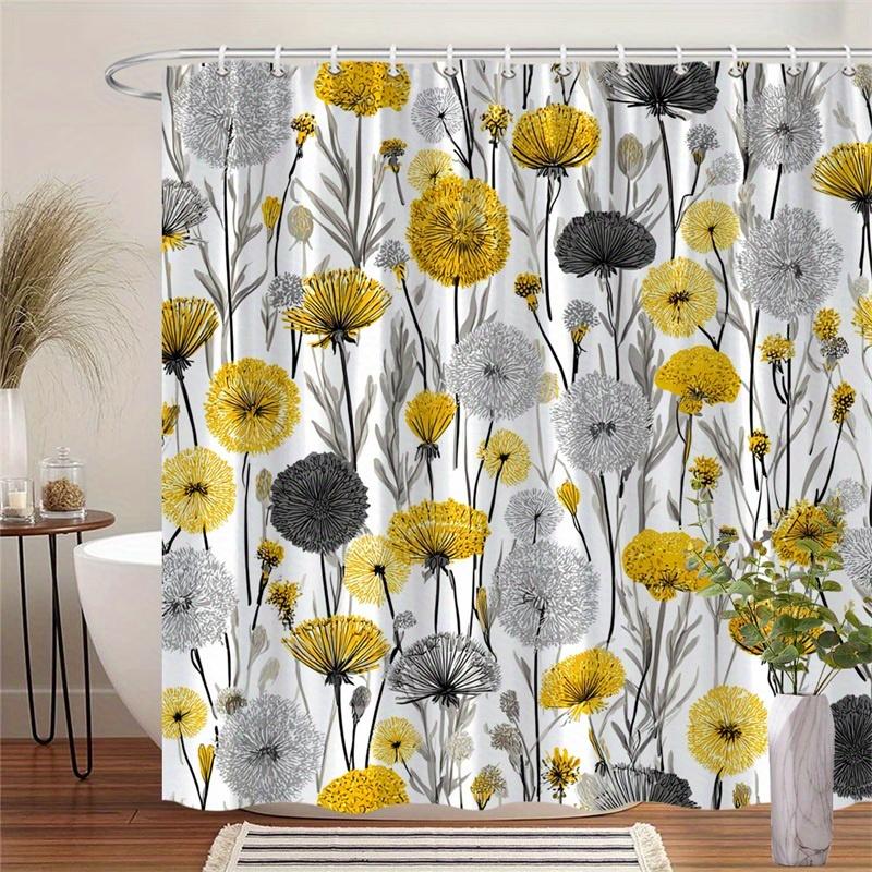 1 floral shower curtain with large and delicate flowers - modern and simple botanical design, machine washable polyester fabric 90X180cm
1 floral shower curtain with large and delicate flowers - modern and simple botanical design, machine washable polyester fabric 90X180cm
