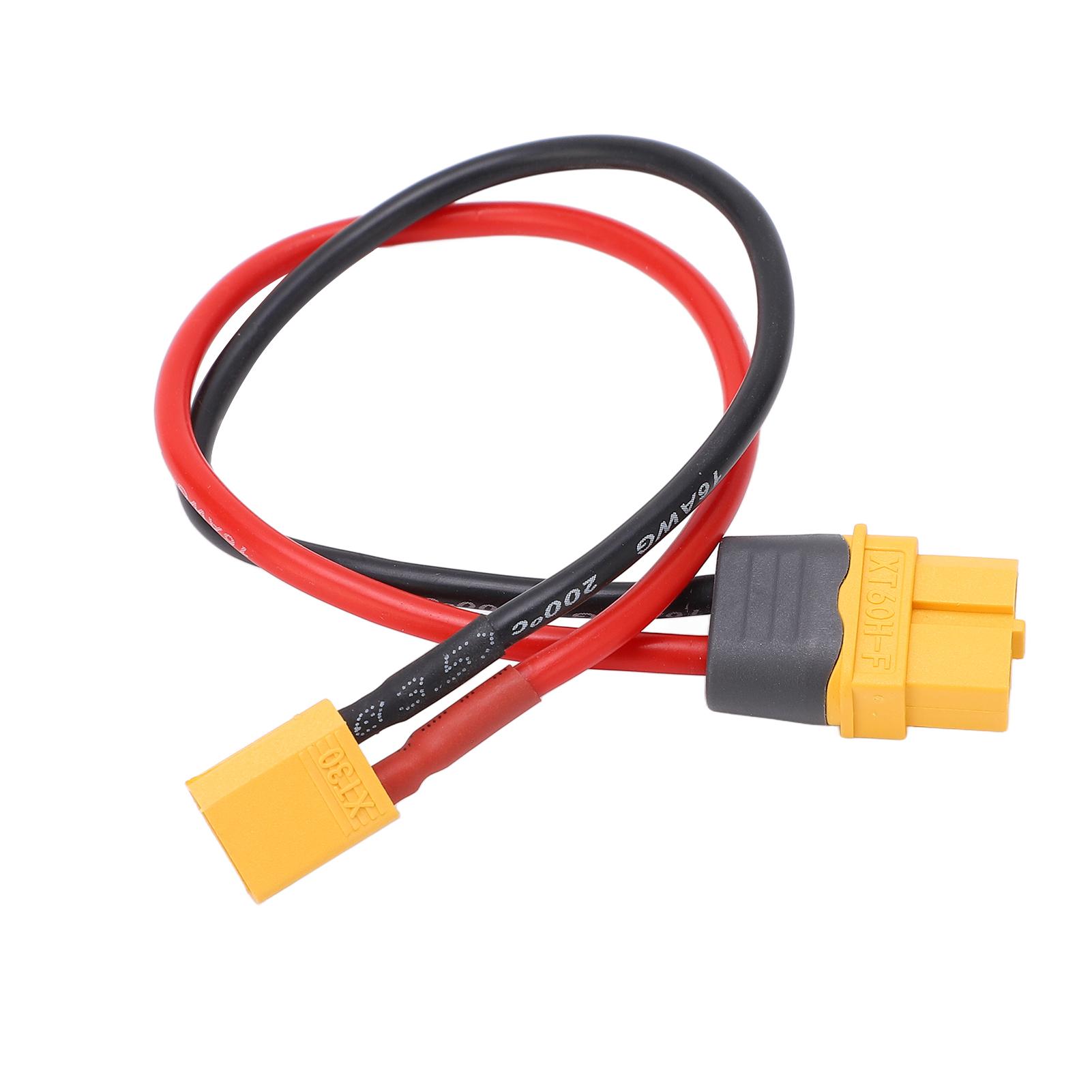 XT60 Female to XT30 Male Adapter Cable Plug Connector with 16AWG Silicone Wire for RC 23.5cm
XT60 Female to XT30 Male Adapter Cable Plug Connector with 16AWG Silicone Wire for RC 23.5cm