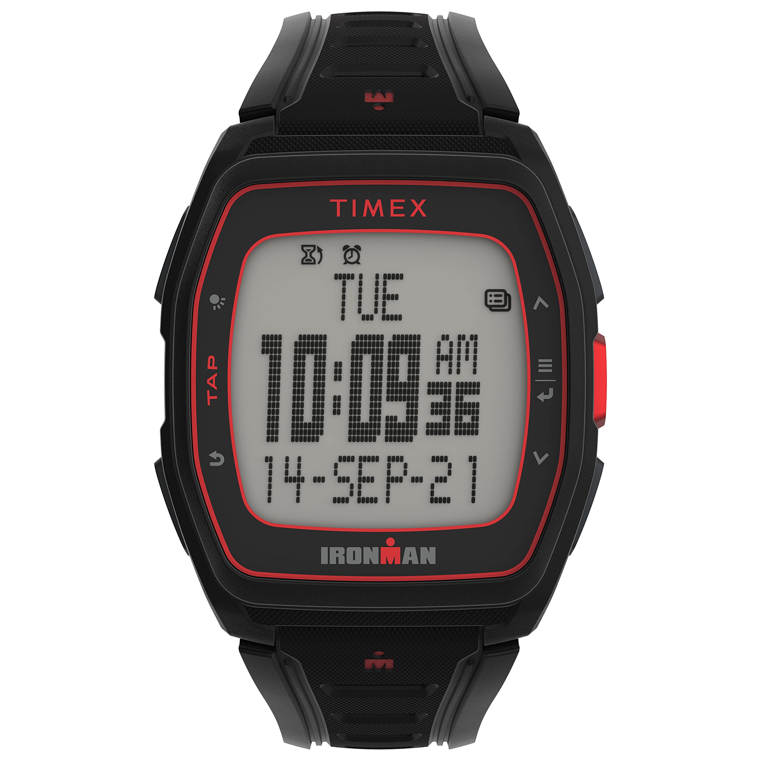 TIMEX Ironman T300 41mm Watch Performance Pacer with Hydration Alert & Interval Timer, Black///White, One Size, Chronograph.
TIMEX Ironman T300 41mm Watch Performance Pacer with Hydration Alert & Interval Timer, Black///White, One Size, Chronograph.