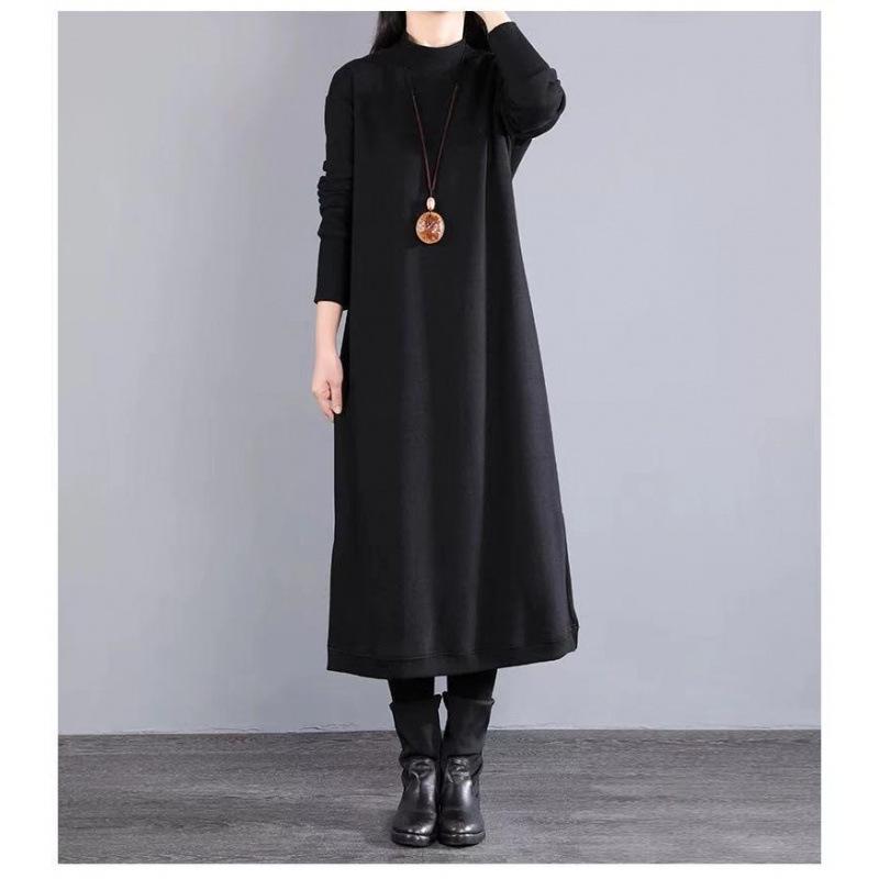 Winter 2025 Korean-Style Velvet Long Straight Knee-Length Pullover Dress - Thickened Solid Color Design 2XL
Winter 2025 Korean-Style Velvet Long Straight Knee-Length Pullover Dress - Thickened Solid Color Design 2XL