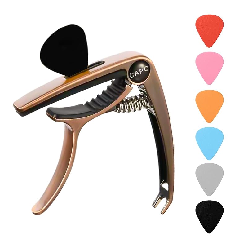 aninako 3in1 guitar capo capo tasto One-touch type Comes with 6 picks Pick storage possible Bridge pin removal function adjustable zinc alloy super
aninako 3in1 guitar capo capo tasto One-touch type Comes with 6 picks Pick storage possible Bridge pin removal function adjustable zinc alloy super