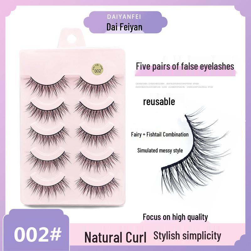 Dai Fei Yan Natural Curled Stage Performance Cross Fishtail Eyelashes - Thick Style 002 Fairy
Dai Fei Yan Natural Curled Stage Performance Cross Fishtail Eyelashes - Thick Style 002 Fairy