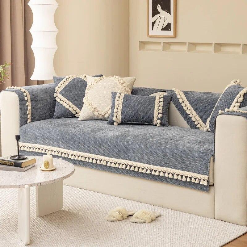Corduroy Sofa Cover Non-slip Universal Couch Cover for All Seasons Solid Tassel Ball Protective Towel 70x70cm 1pcs
Corduroy Sofa Cover Non-slip Universal Couch Cover for All Seasons Solid Tassel Ball Protective Towel 70x70cm 1pcs
