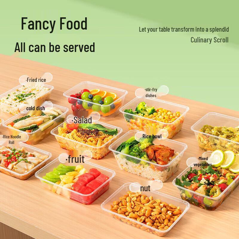 Yongduo 750ml Disposable Rectangular Plastic Lunch Boxes
Yongduo 750ml Disposable Rectangular Plastic Lunch Boxes