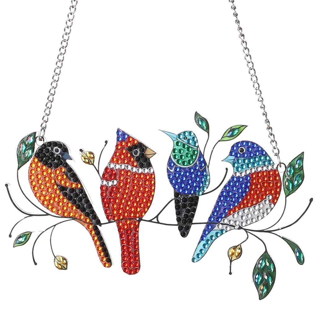 Diamond Painting Ornament DIY Fowl Shape Hanging Window Panel Acrylic Stained Pendant Decoration
Diamond Painting Ornament DIY Fowl Shape Hanging Window Panel Acrylic Stained Pendant Decoration