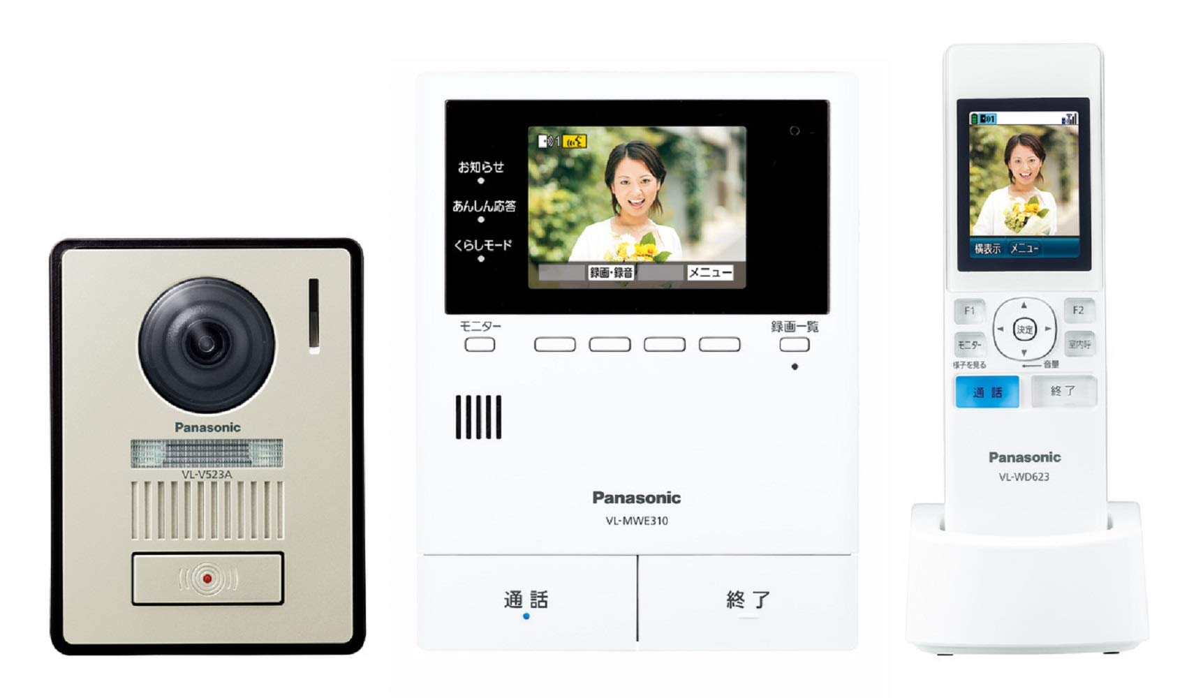 Panasonic Video Door Phone with Wireless Monitor Delivery Box Cooperation Monitor Base Unit Color Wireless Monitor Handset Color Camera Entrance
Panasonic Video Door Phone with Wireless Monitor Delivery Box Cooperation Monitor Base Unit Color Wireless Monitor Handset Color Camera Entrance
