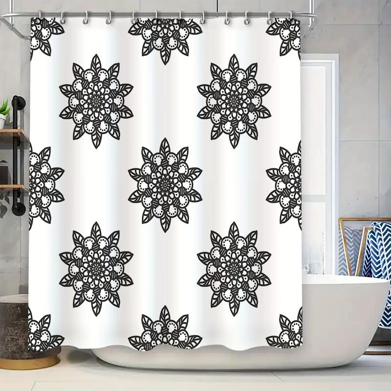 Black White Mandala Shower Curtain Extra Large Size for Bathtub Decorations Modern Floral Pattern Bath Linen Fabric Perfect Bath 90x180cm
Black White Mandala Shower Curtain Extra Large Size for Bathtub Decorations Modern Floral Pattern Bath Linen Fabric Perfect Bath 90x180cm