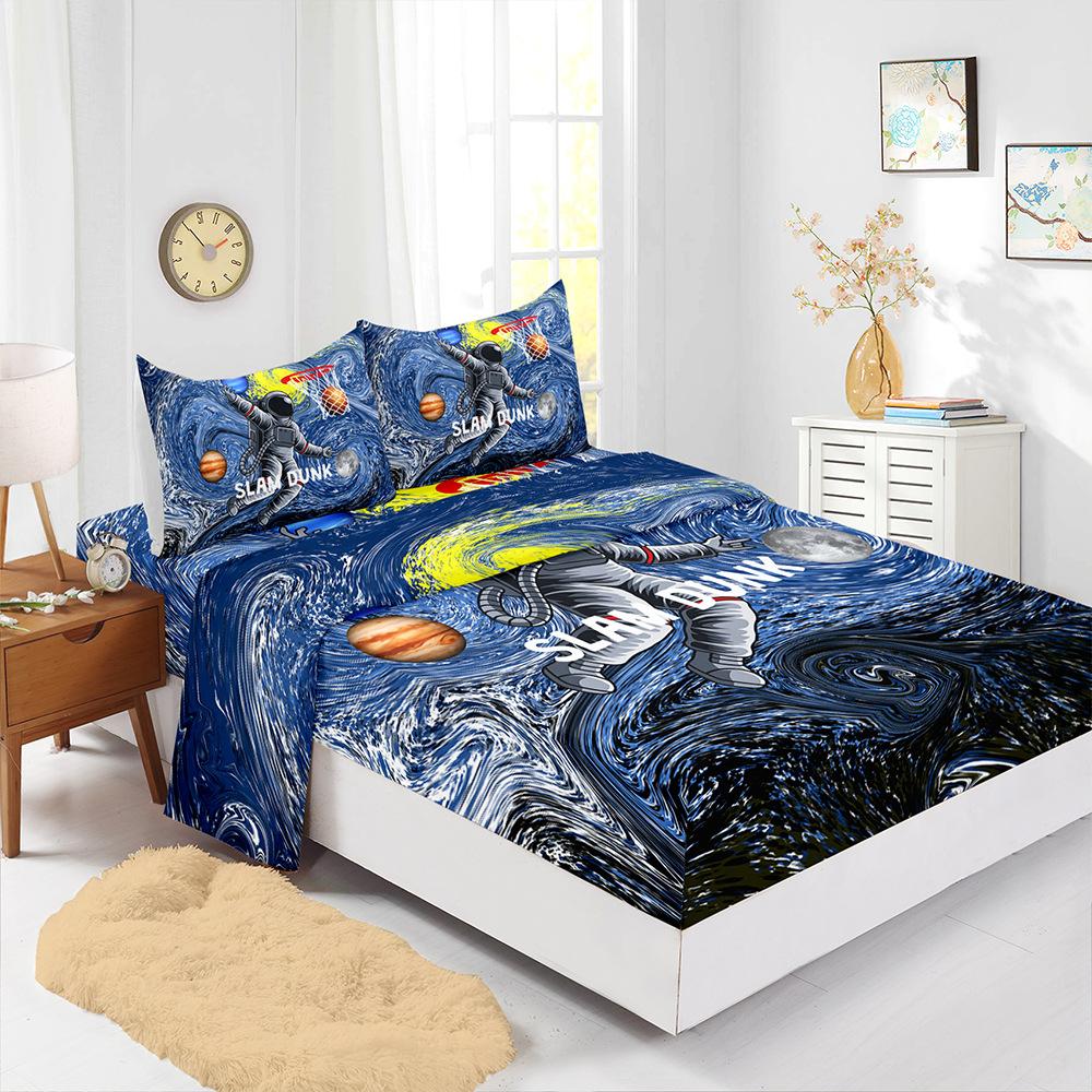 Bedding Oil Painting Abstract Pattern Fitted Sheet + Bed Sheet + Pillowcase Four-piece Bedding Set Digital Printing Mattress Protector 90cm*190cm*40cm3pcs
Bedding Oil Painting Abstract Pattern Fitted Sheet + Bed Sheet + Pillowcase Four-piece Bedding Set Digital Printing Mattress Protector 90cm*190cm*40cm3pcs