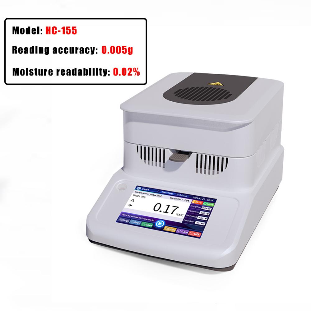 Touch Screen Halogen Moisture Analyzer Professional Grain Moisture Meter High Precision Sensor Seeds Powder Humidity Tester 1mg
Touch Screen Halogen Moisture Analyzer Professional Grain Moisture Meter High Precision Sensor Seeds Powder Humidity Tester 1mg
