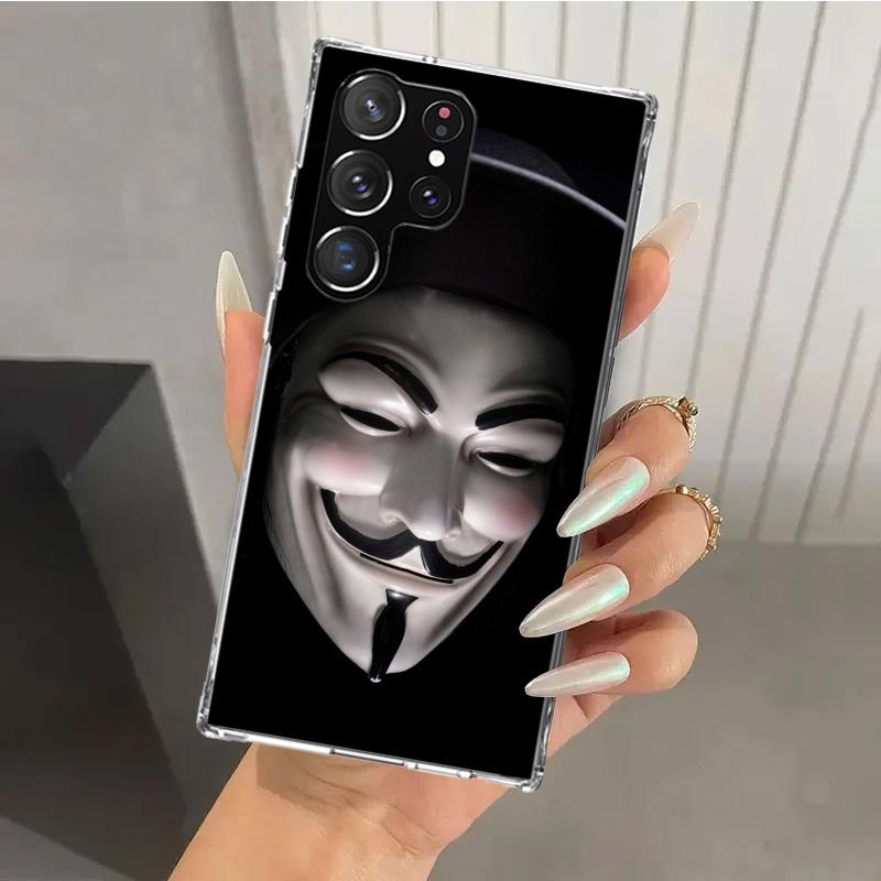Anonymous V Mask Phone Case for Samsung Galaxy S26 S24 S23 Ultra S25 Edge S22 S21 Plus S20 FE + Soft Print Shell Funda Galaxy S2 Samsung S22 Ultra
Anonymous V Mask Phone Case for Samsung Galaxy S26 S24 S23 Ultra S25 Edge S22 S21 Plus S20 FE + Soft Print Shell Funda Galaxy S2 Samsung S22 Ultra