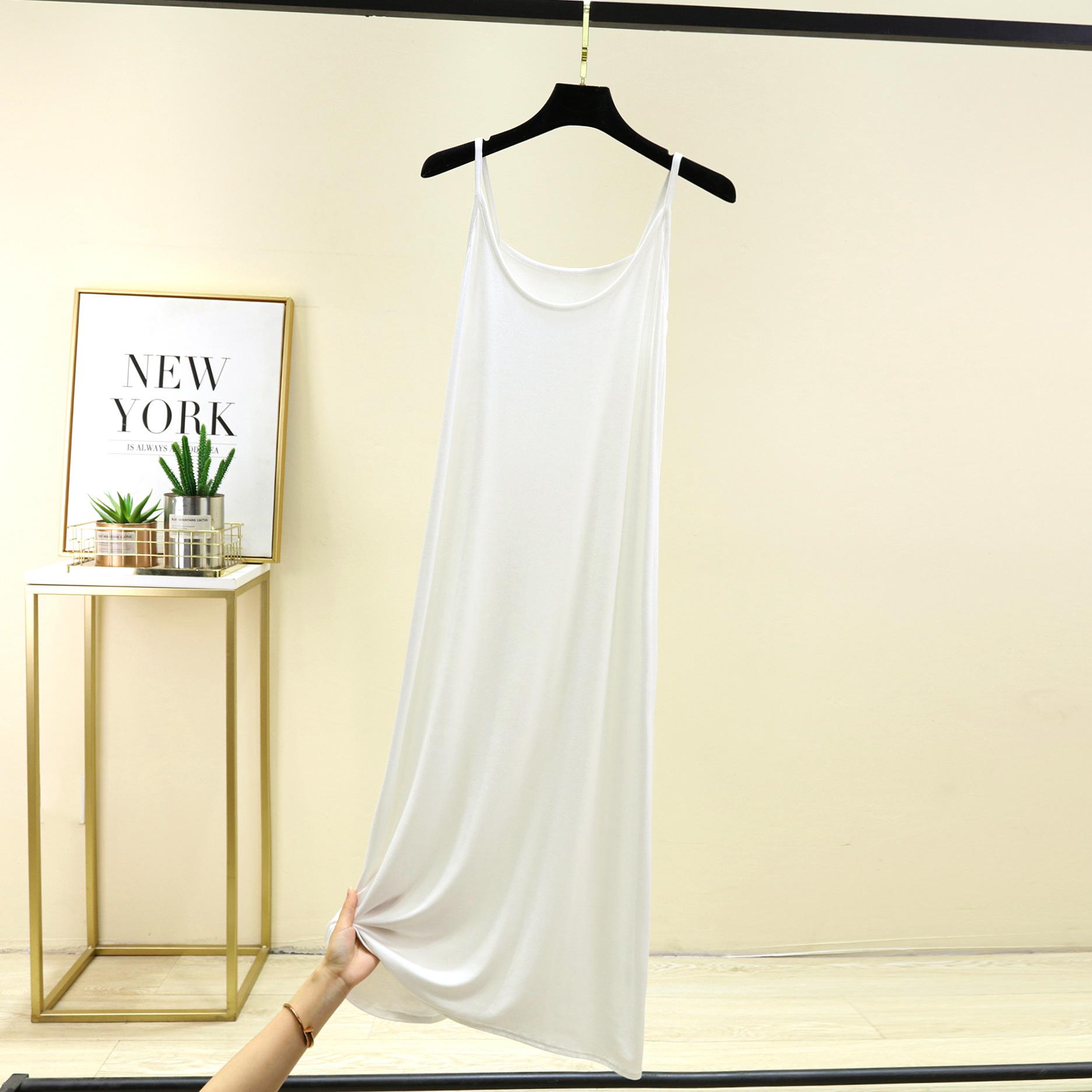 Платье из модала на тонких бретельках Летнее сексуальное платье-майка без рукавов, однотонное повседневное платье-комбинация Длинная мягкая пижама, базовая комбинезон-комбинация M белый
Платье из модала на тонких бретельках Летнее сексуальное платье-майка без рукавов, однотонное повседневное платье-комбинация Длинная мягкая пижама, базовая комбинезон-комбинация M белый