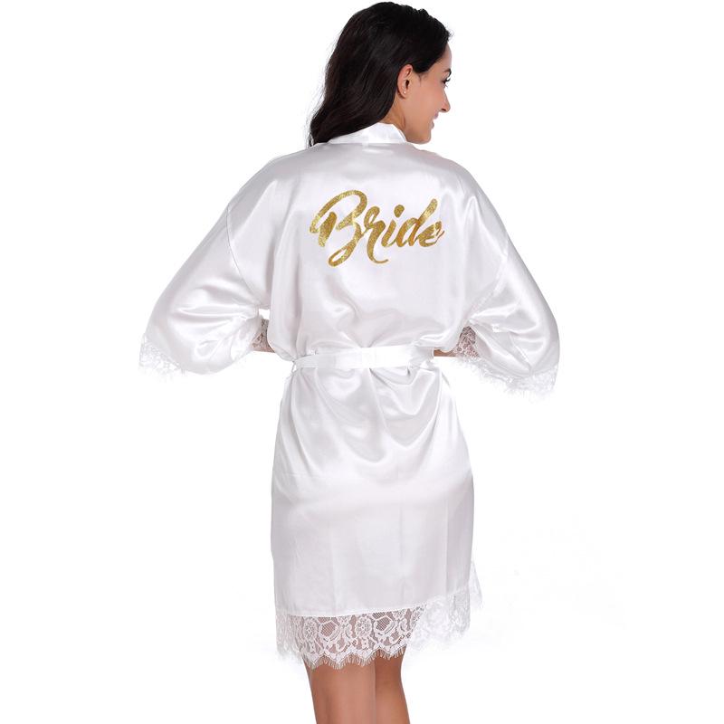Ms. Bride Gold Lettered Lace Trim Wedding Robe M (2 sizes larger than Asian size) белый
Ms. Bride Gold Lettered Lace Trim Wedding Robe M (2 sizes larger than Asian size) белый