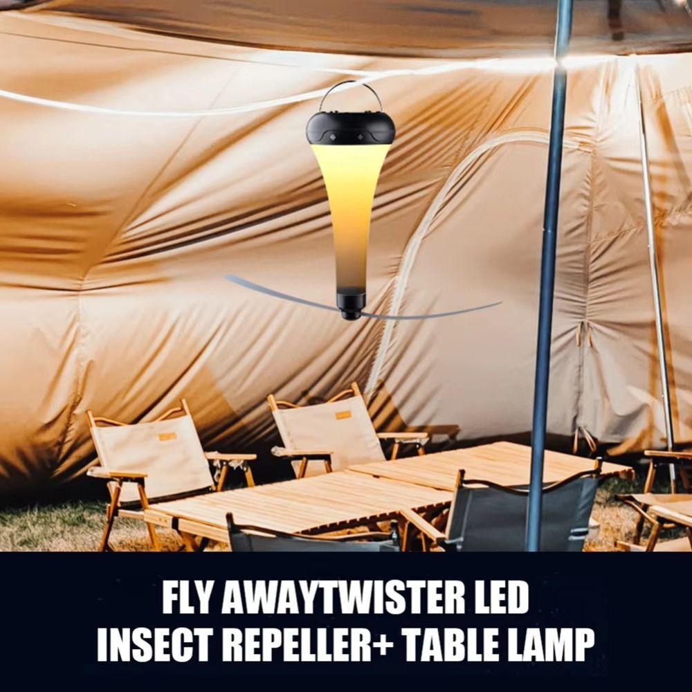 ABS Fly Repeller Lamp Rechargeable Camping Fly Repeller Lights Camping Equipment чорний
ABS Fly Repeller Lamp Rechargeable Camping Fly Repeller Lights Camping Equipment чорний