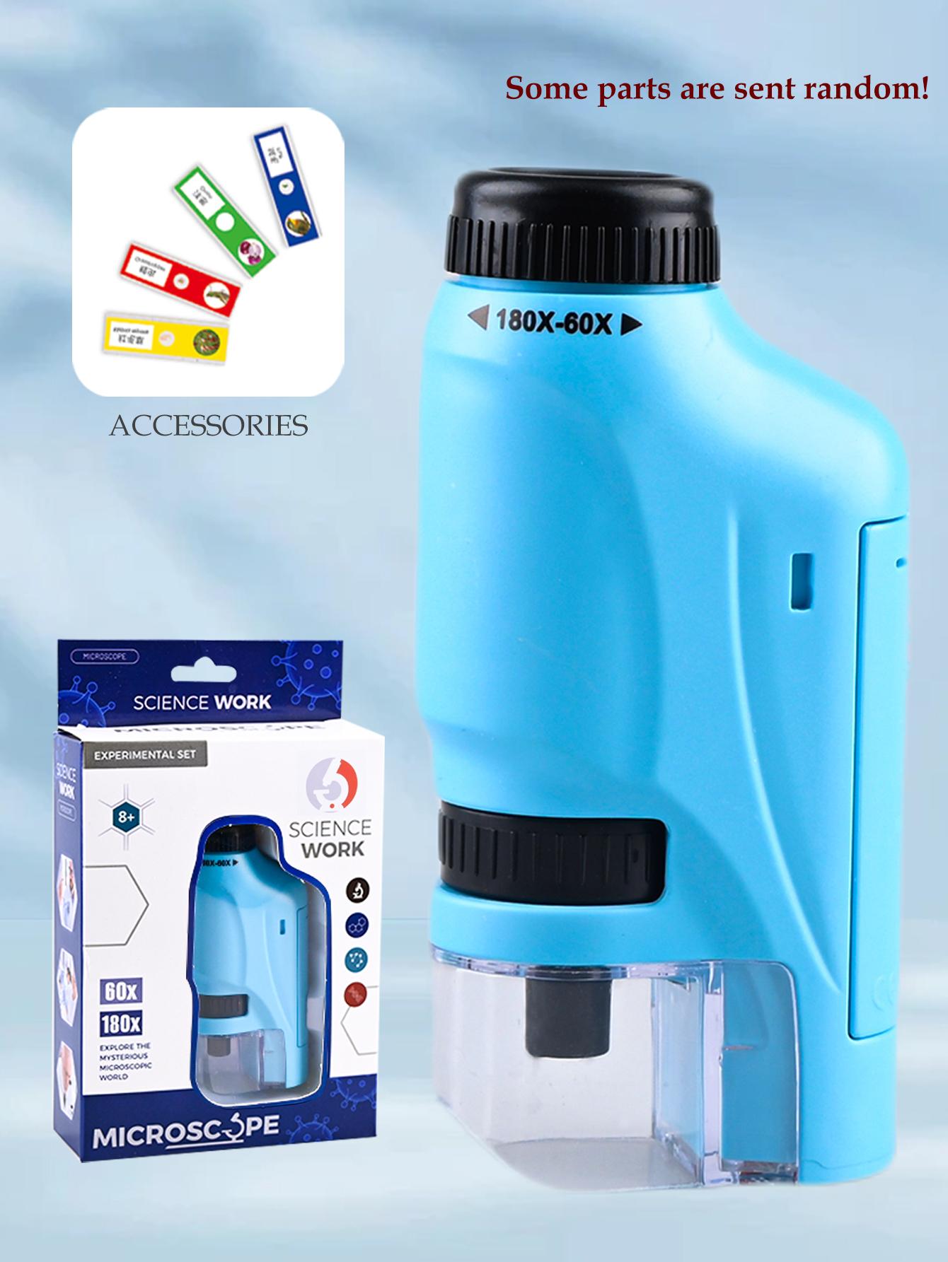 Handheld Microscope Toys, Mini Microscope Kit for Kids with LED Light Specimen 60X-180X Magnification, Science Students Gitfs синій
Handheld Microscope Toys, Mini Microscope Kit for Kids with LED Light Specimen 60X-180X Magnification, Science Students Gitfs синій