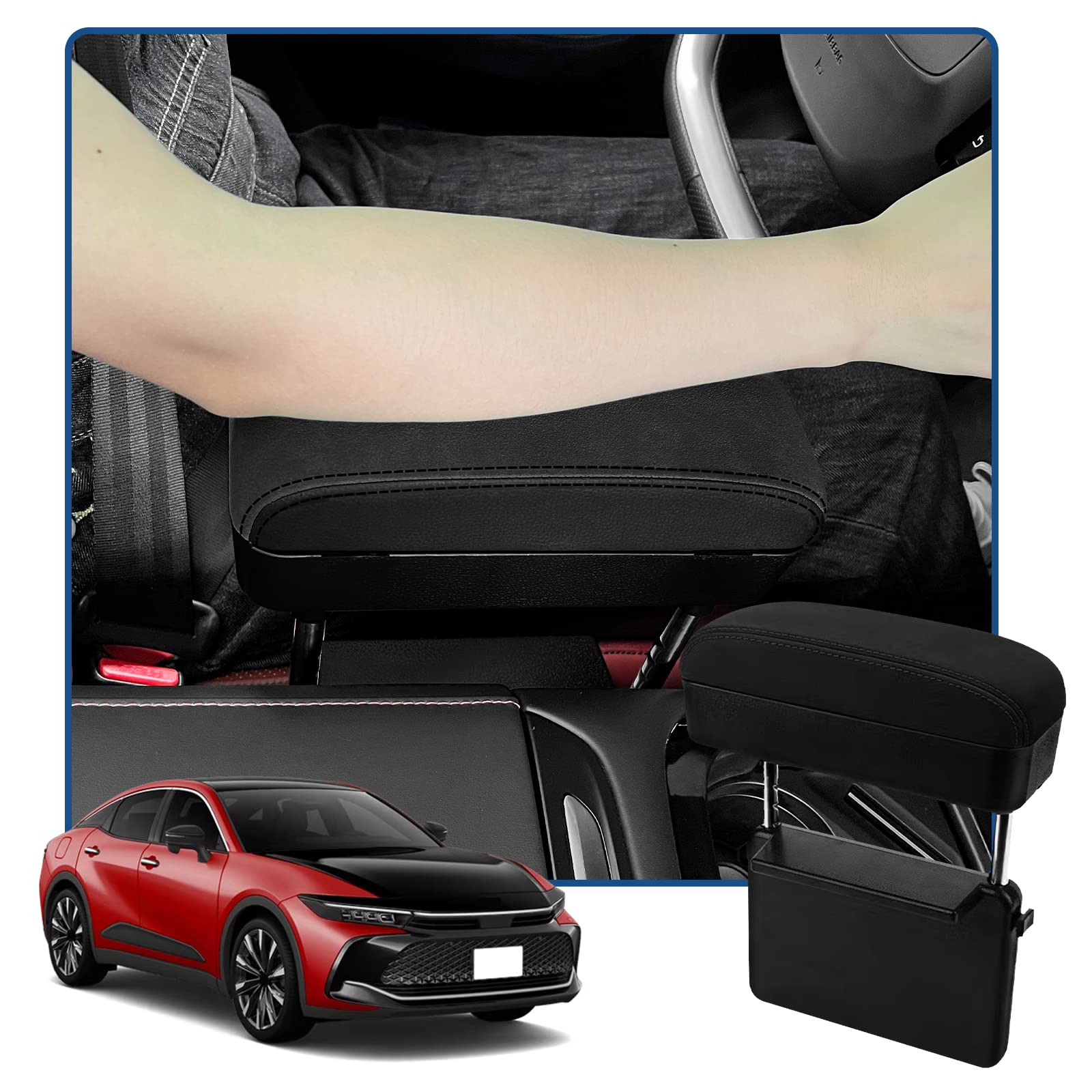 RUIYA Универсальная подставка под подлокотник, совместимая с консольным подлокотником для хранения, автомобильный органайзер для щелей, карман для хранения в автомобиле Toyota, Ящик, Ящик, Подлокотник, Подлокотник, (черный)
RUIYA Универсальная подставка под подлокотник, совместимая с консольным подлокотником для хранения, автомобильный органайзер для щелей, карман для хранения в автомобиле Toyota, Ящик, Ящик, Подлокотник, Подлокотник, (черный)