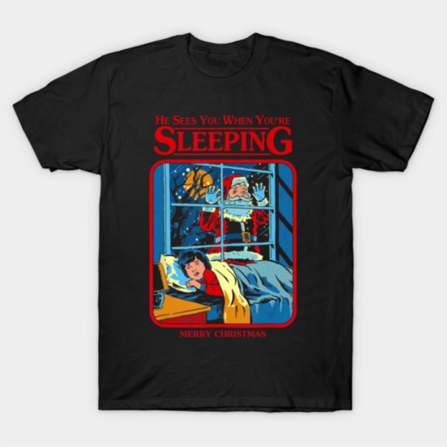 He Sees You When You’re Sleeping Funny Christmas Horror Parody T-shirt For Men Women 100% Cotton T Shirts Tops 1110-4 - Men s... 5XL різнокольоровий
He Sees You When You’re Sleeping Funny Christmas Horror Parody T-shirt For Men Women 100% Cotton T Shirts Tops 1110-4 - Men s... 5XL різнокольоровий