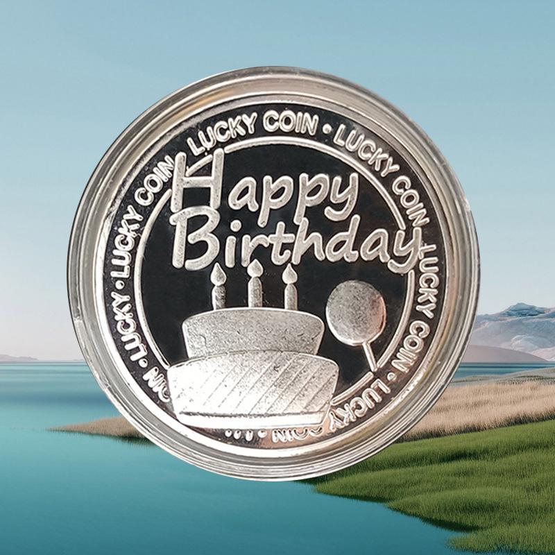 Happy Birthday Commemorative Coin - Love & Celebration Gift Plated in Gold & Silver 40*1.5mm срібний
Happy Birthday Commemorative Coin - Love & Celebration Gift Plated in Gold & Silver 40*1.5mm срібний