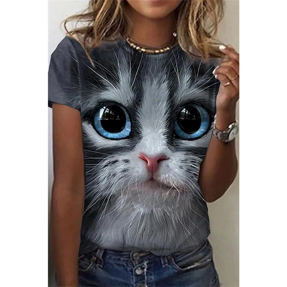New Summer 3D Printing T-Shirt for Women Cute Cat Fashion Tee 2022 New Harajuku Animal Short Sleeve Oversized Clothing Camiseta XS
New Summer 3D Printing T-Shirt for Women Cute Cat Fashion Tee 2022 New Harajuku Animal Short Sleeve Oversized Clothing Camiseta XS