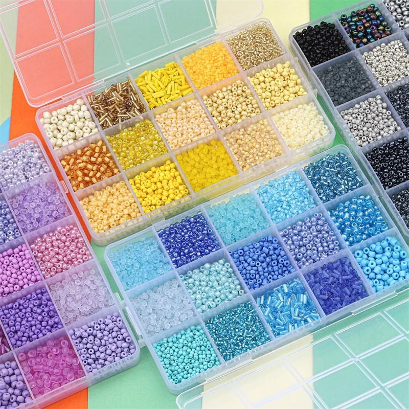 8/10/12/15 Grid Box: Seed Beads, Sequins, Imitation Pearls for DIY Necklaces & Phone Chains 8 Grid 3mm Solid Lacquer Beads 3400 pieces
8/10/12/15 Grid Box: Seed Beads, Sequins, Imitation Pearls for DIY Necklaces & Phone Chains 8 Grid 3mm Solid Lacquer Beads 3400 pieces