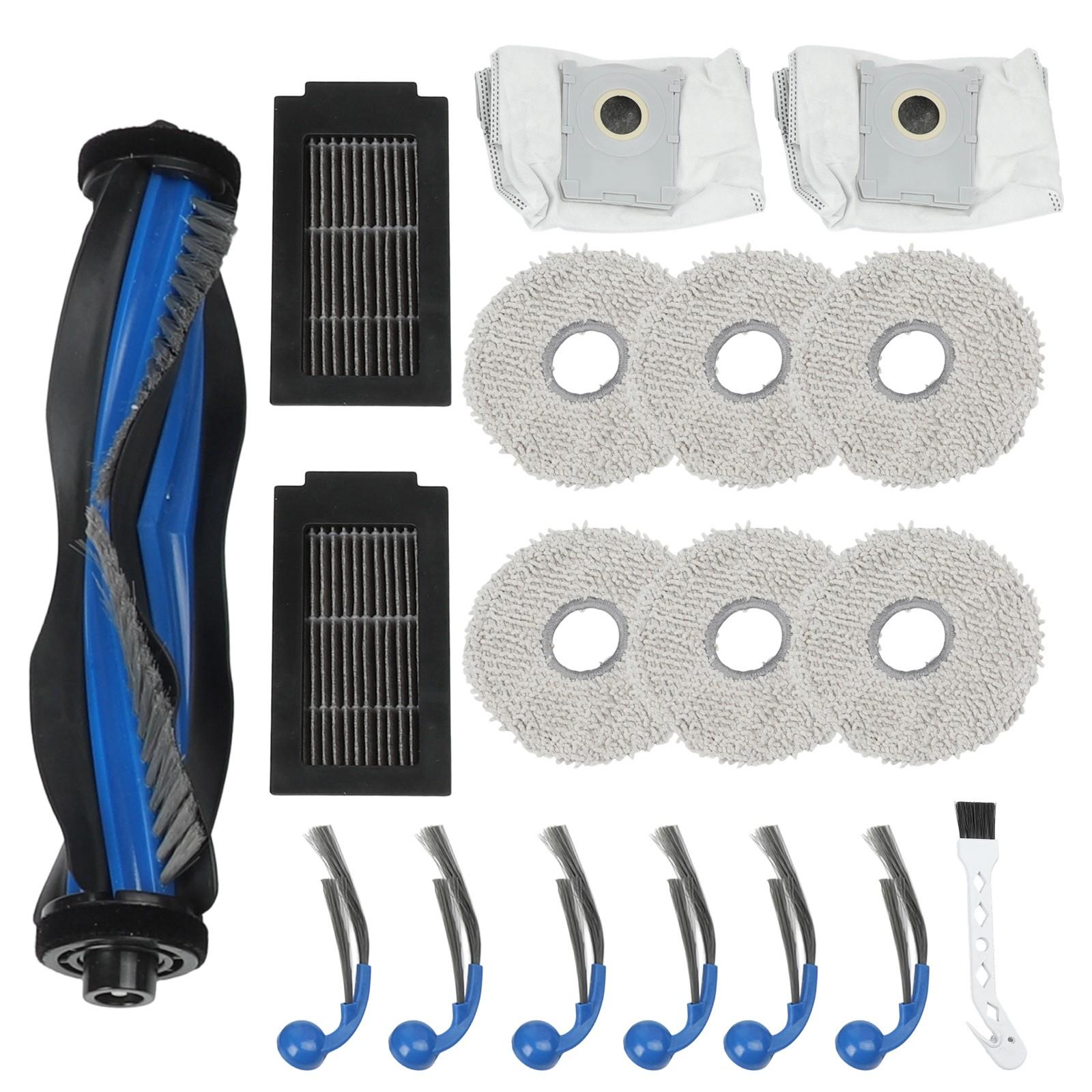 Main Brush Side Brushes X6 Mop Cloths X4 Dust Bags X4
Main Brush Side Brushes X6 Mop Cloths X4 Dust Bags X4