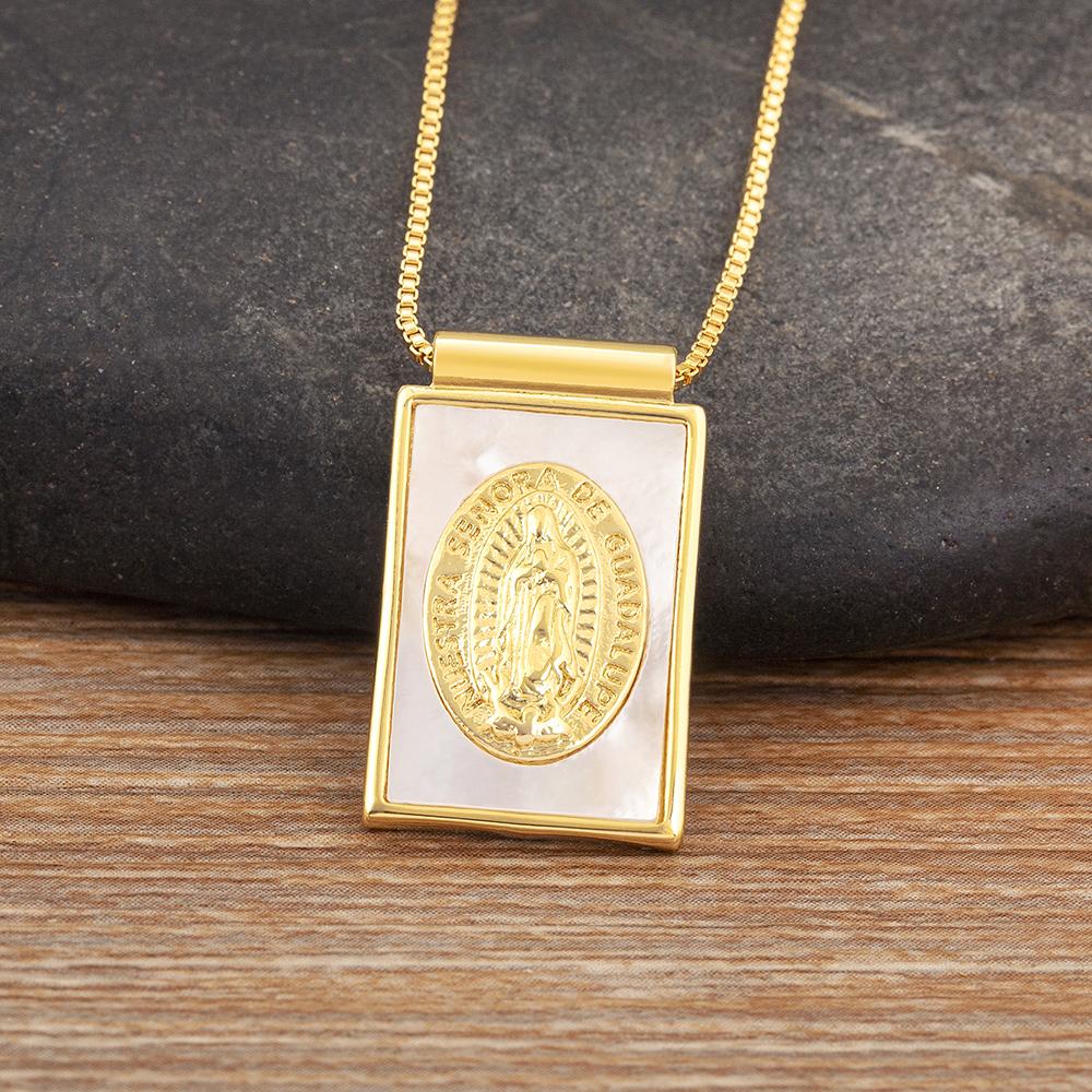 Nidin New Retro Rectangle Shape Religious Style Charm Pendant Necklace Believer Daily Party Jewelry Wholesale Accessories Gifts
Nidin New Retro Rectangle Shape Religious Style Charm Pendant Necklace Believer Daily Party Jewelry Wholesale Accessories Gifts