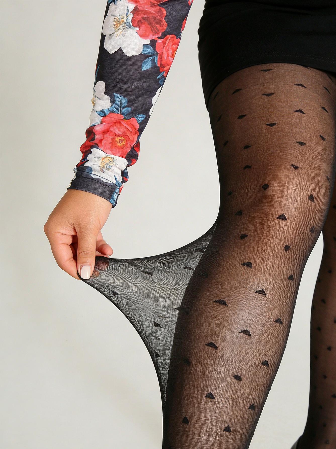 1 Pair Women Plus Size Black Triangle Pattern Lightweight Cool Sheer Pantyhose Summer 1XL
1 Pair Women Plus Size Black Triangle Pattern Lightweight Cool Sheer Pantyhose Summer 1XL